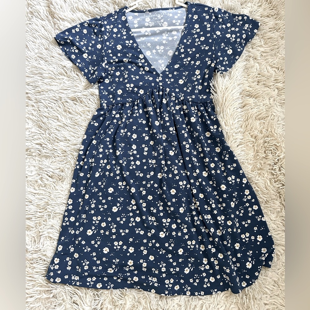 Aeropostale Blue Floral Spring Dress - Medium